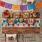 Cinco de Mayo Mexican Floral Table Runner – Fiesta Party Table Decor (13.8 x 73 in) – Colorful Mexican Theme Dining Room, Kitchen & Taco Party Decoration – Home & Event Table Runner – Perfect for Mother's Day Card Making Displays
